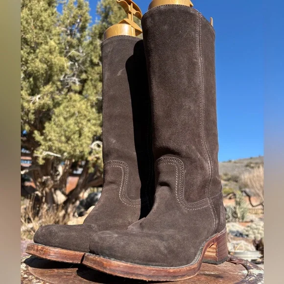 FRYE 🇺🇸 Campus 14L Boots Suede Vintage - Picture 6 of 16